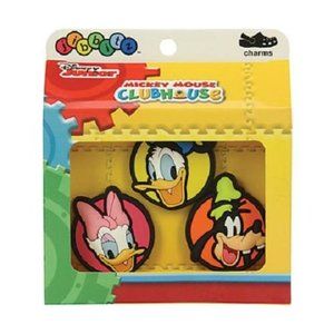 Disney Junior Mickey Mouse Clubhouse Jibbitz™ Badge Charm 3pc set
